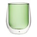 Verres à eau double paroi Utopia verts 27 cl (lot de 6)
