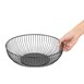 Panier de présentation rond métallique Olympia noir 285x85mm