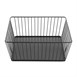 Panier de présentation carré métallique Olympia noir 280x280x100mm