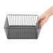Panier de présentation carré métallique Olympia noir 280x280x100mm