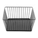 Panier de présentation carré métallique Olympia noir 230x230x100mm
