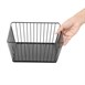 Panier de présentation carré métallique Olympia noir 230x230x100mm