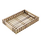 Petit casier en acacia Olympia 356x255mm