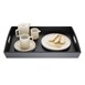 Grand plateau de service Olympia en bambou noir 510x350mm