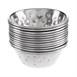Pots à sauce en acier inoxydable martelé Olympia 45ml (lot de 12)