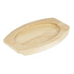 Planche en hévéa pour plat ovale en fonte Olympia 230x135mm pour FW818