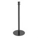 Poteaux d'accueil base plate Bolero noirs (lot de 2)