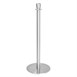 Poteaux d'accueil base plate Bolero inox brossé (lot de 2)