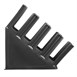 Porte-gobelets en  polypropylene noir Kristallon Olympia 4 emplacements