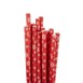 Pailles en papier Fiesta Compostable flocon de neige 210mm (lot de 250)