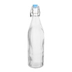 Bouteilles d'eau rainurées à bouchon mécanique Olympia 1L (lot de 6)