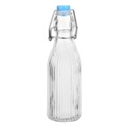 Bouteilles d'eau rainurées à bouchon mécanique Olympia 200ml (lot de 6)