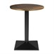Table ronde Bolero Complete effet bois foncé 600mm
