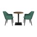 Table ronde Bolero Complete effet bois foncé 600mm