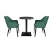 Table ronde Bolero Complete effet pierre noire 600mm