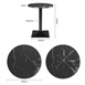 Table ronde Bolero Complete effet pierre noire 600mm