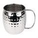 Mugs en acier inoxydable martelé Olympia Barware 440ml 