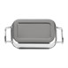 Plat de présentation en inox rectangulaire Olympia 140x90mm