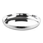Plat rond en acier inoxydable martelé Olympia 260x35mm