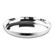Plat rond en acier inoxydable martelé Olympia 260x35mm