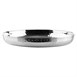 Plat rond en acier inoxydable martelé Olympia 260x35mm
