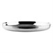 Plat rond en acier inoxydable martelé Olympia 320x35mm