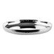 Plat rond en acier inoxydable martelé Olympia 320x35mm