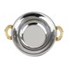 Plat Kadai en cuivre avec poignées en inox revêtement laiton Olympia 400ml