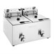 Friteuse électrique double avec minuterie Buffalo 2x8L