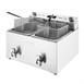 Friteuse électrique double avec minuterie Buffalo 2x8L