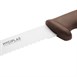 Couteau à trancher denté Hygiplas marron 30cm