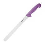 Couteau à trancher denté Hygiplas violet 25cm
