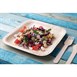 Assiettes creuses carrées en feuilles de palmier Fiesta Compostable 200mm (lot de 100)
