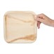 Assiettes creuses carrées en feuilles de palmier Fiesta Compostable 200mm (lot de 100)