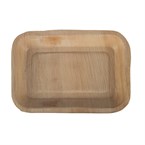 Assiettes creuses rectangulaires en feuilles de palmier Fiesta Compostable 250mm (lot de 100)