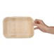 Assiettes creuses rectangulaires en feuilles de palmier Fiesta Compostable 250mm (lot de 100)