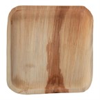 Assiettes creuses carrées en feuilles de palmier Fiesta Compostable 250mm (lot de 100)