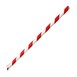 Pailles cuillères en papier Fiesta Compostable rouge et blanc 210x8mm (lot de 250)