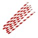 Pailles cuillères en papier Fiesta Compostable rouge et blanc 210x8mm (lot de 250)