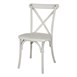 Chaises en résine à dossier croisé Bolero Manhattan blanches (lot de 4)