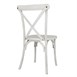 Chaises en résine à dossier croisé Bolero Manhattan blanches (lot de 4)