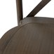 Chaises en résine à dossier croisé Bolero Manhattan effet bois foncé (lot de 4)