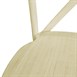 Chaises à dossier croisé en résine Bolero Manhattan effet bois naturel (lot de 4)