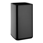 Poubelle carrée Bolero noire 10L