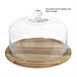 Planche ronde en bois d'acacia pour cloche de 280 mm