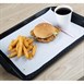 Plateau fast-food à poignées Olympia Kristallon noir 435x305mm