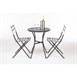 Table bistro ronde en acier ajouré Bolero noire 600mm (lot de 15)