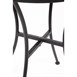 Table bistro ronde en acier ajouré Bolero noire 600mm (lot de 15)
