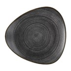 Assiettes Lotus Churchill Stonecast Raw noires 254mm (Lot de 12)