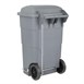 Poubelle à roulettes  avec pédale Jantex 120L grise